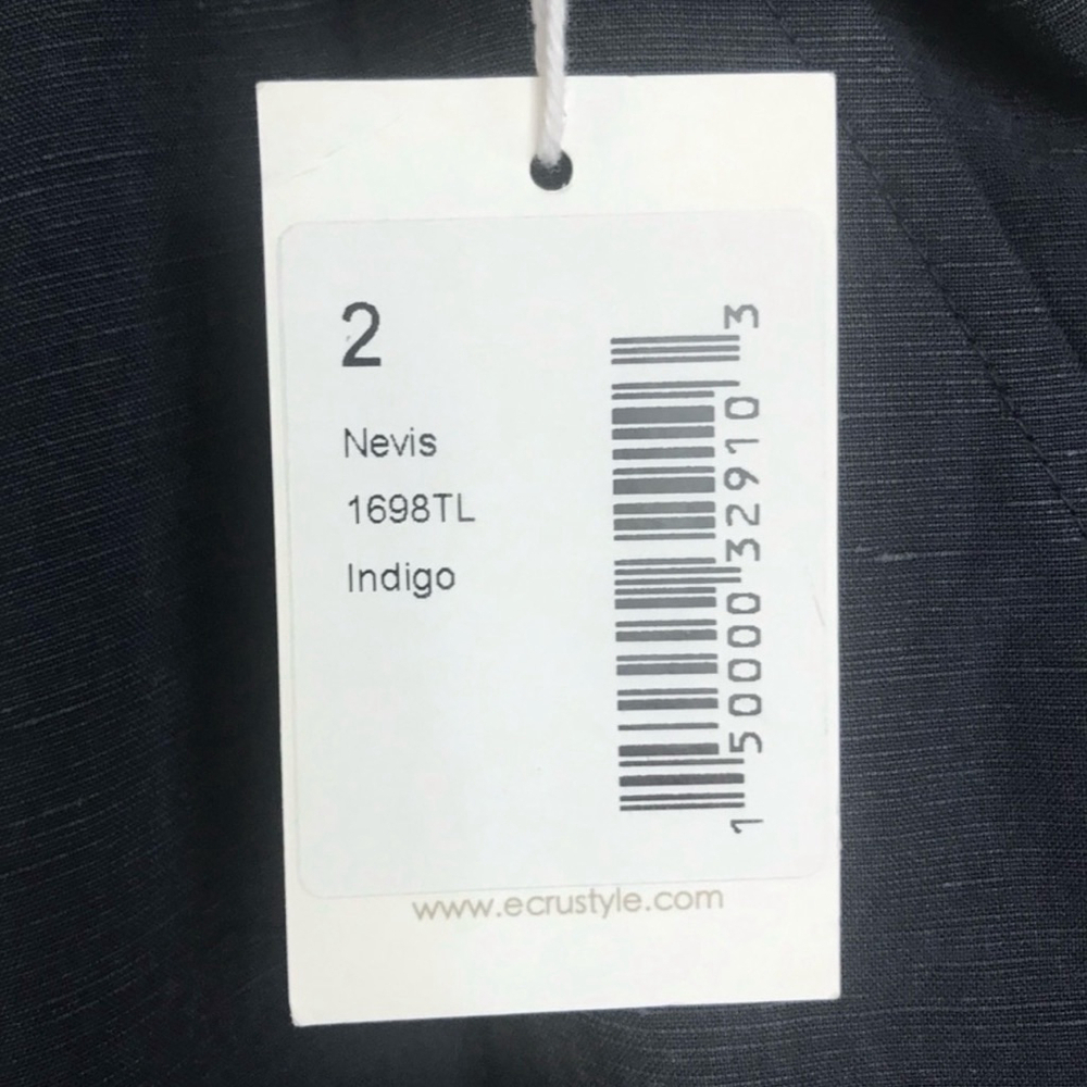 NWT ECRU Cropped Nevis Dress Pants In Indigo | Sz 2 - Picture 2 of 8